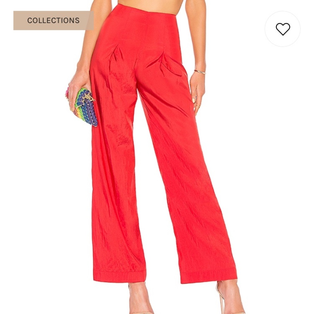 LPA high waist red pants.